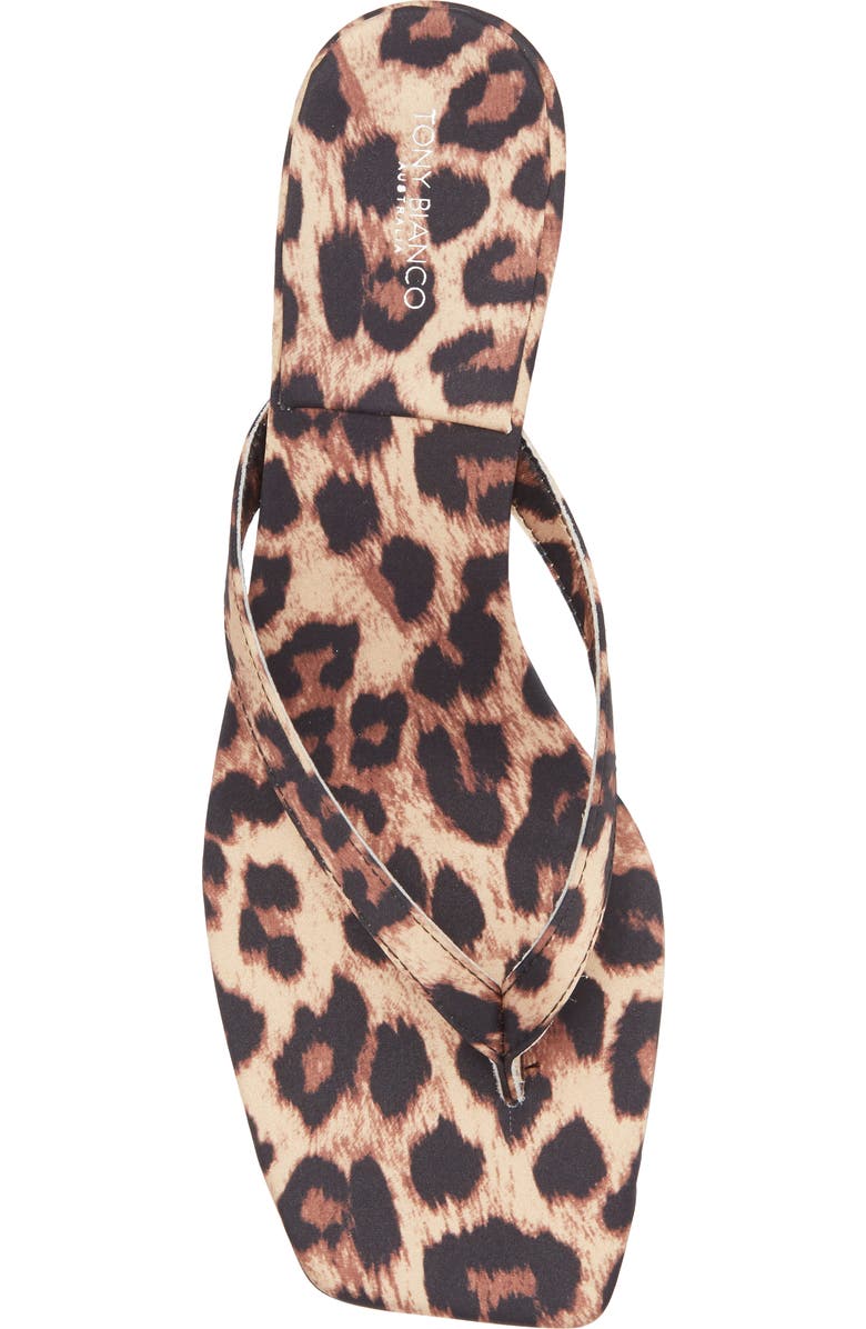 Tony Bianco Topaz Flip Flop, Alternate, color, Leopard Satin