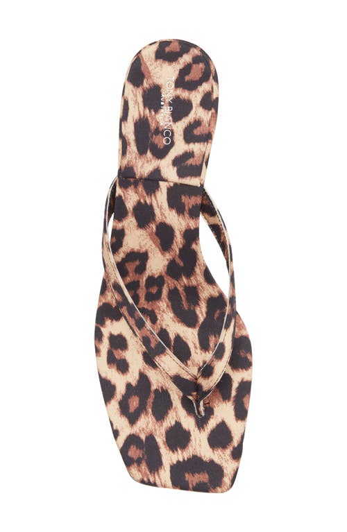 Tony Bianco Topaz Flip Flop In Leopard Satin