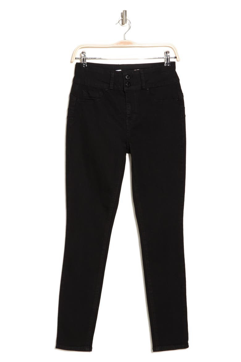 High Waist Curvy Straight Leg Jeans, Alternate, color, BLACK RINSE