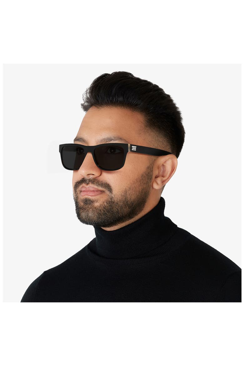 57mm Sunglasses, Alternate, color, BLACK/ GREY