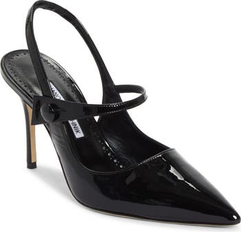 Manolo Blahnik Didion Pointed Toe Slingback Pump (Women