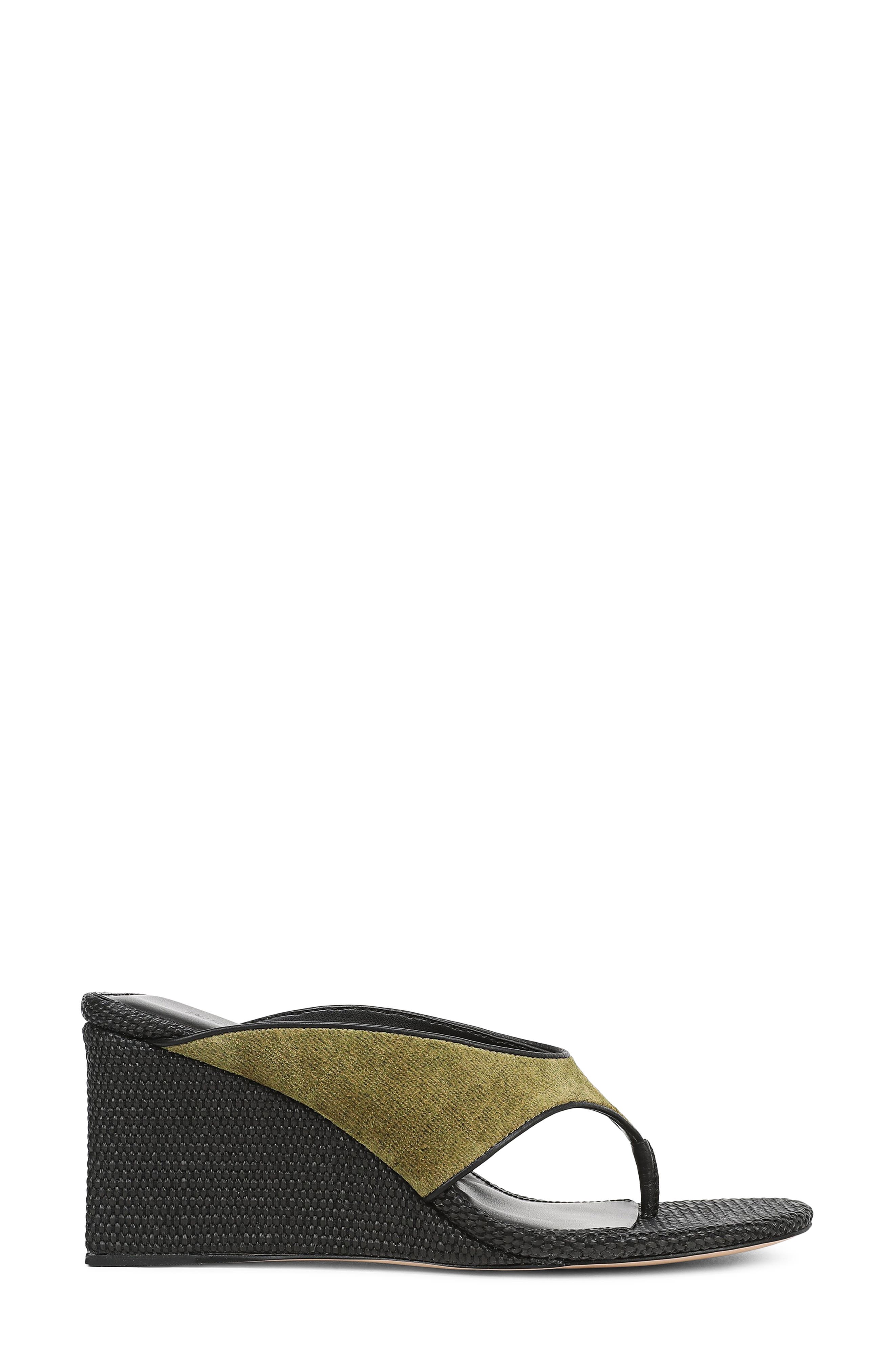 Emerson Wedge Sandal, Alternate, color, LEMONGRASS