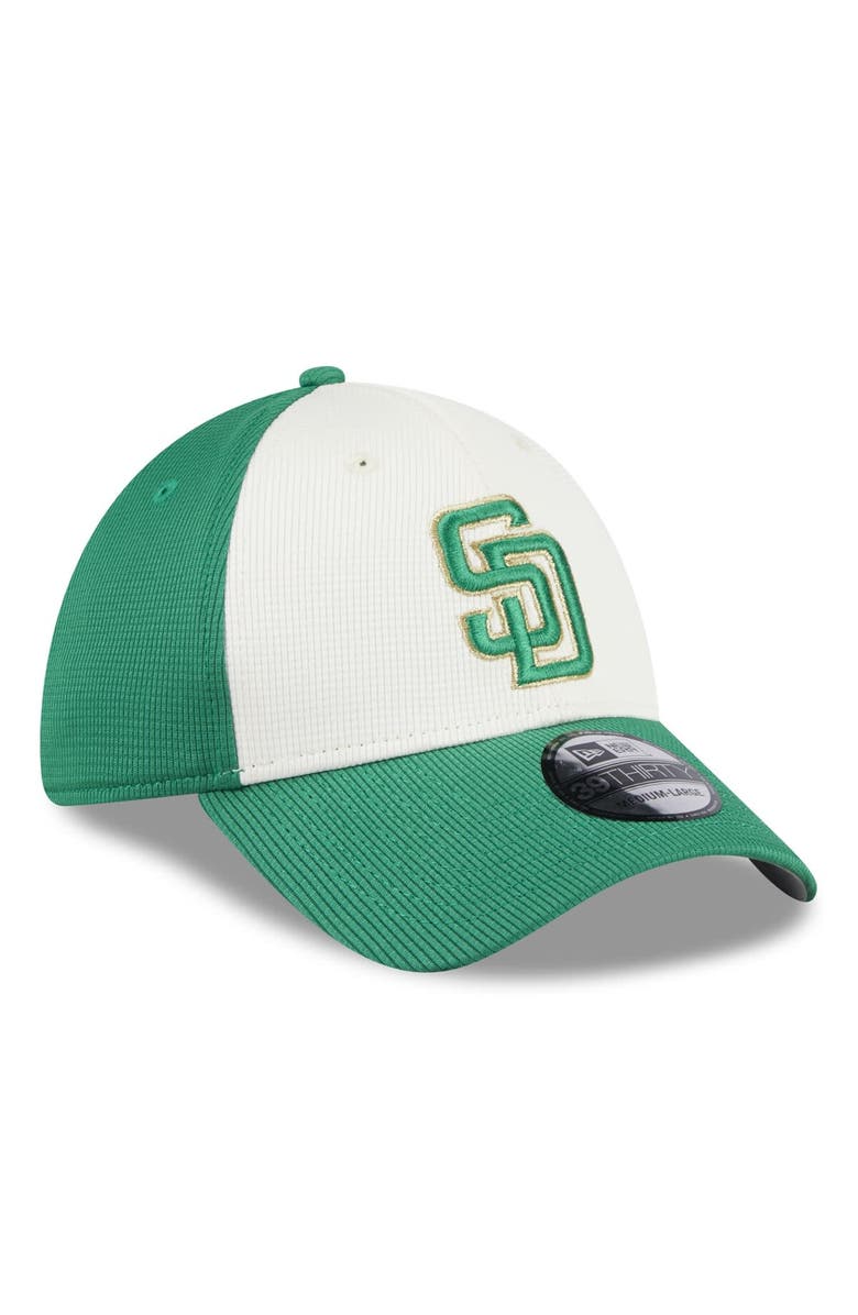 New Era Men's New Era White/Green San Diego Padres 2024 St. Patrick's Day 39THIRTY Flex Fit Hat, Alternate, color, 