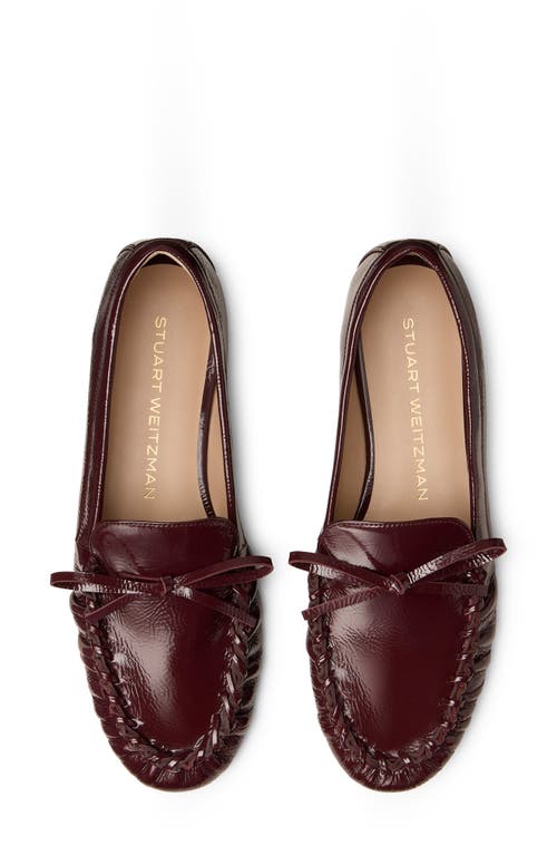 Stuart Weitzman Britt Bow Loafer In Purple