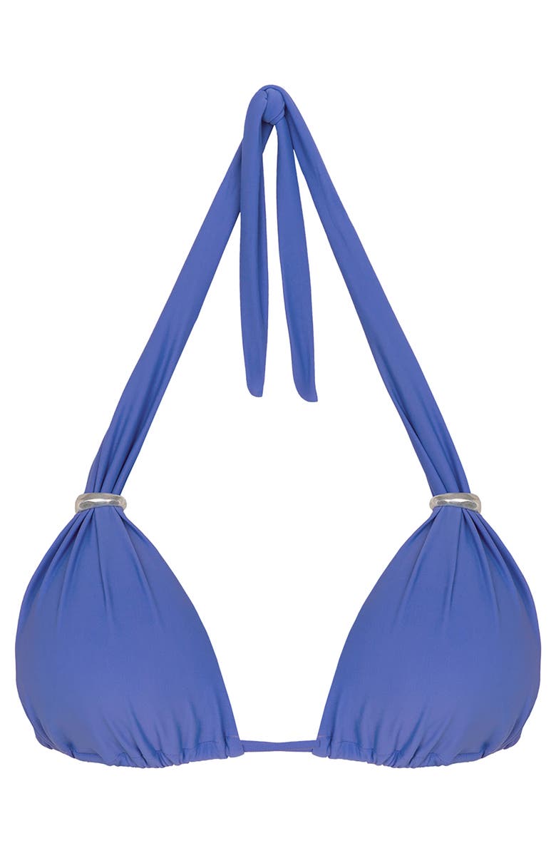 ViX Paula Hermanny Bia Tube Triangle Bikini Top, Alternate, color, Blue