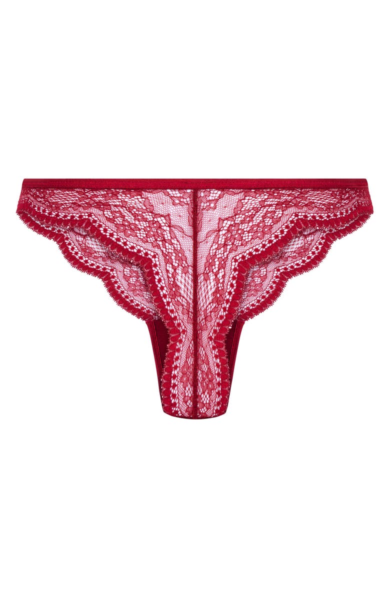 Hunkemöller Isabelle Cheekini Thong, Alternate, color, Tibetan Red