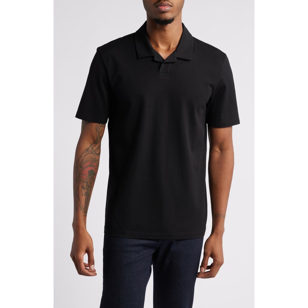 HUGO Dimerspolo Johnny Collar Piqué Polo in Black  product