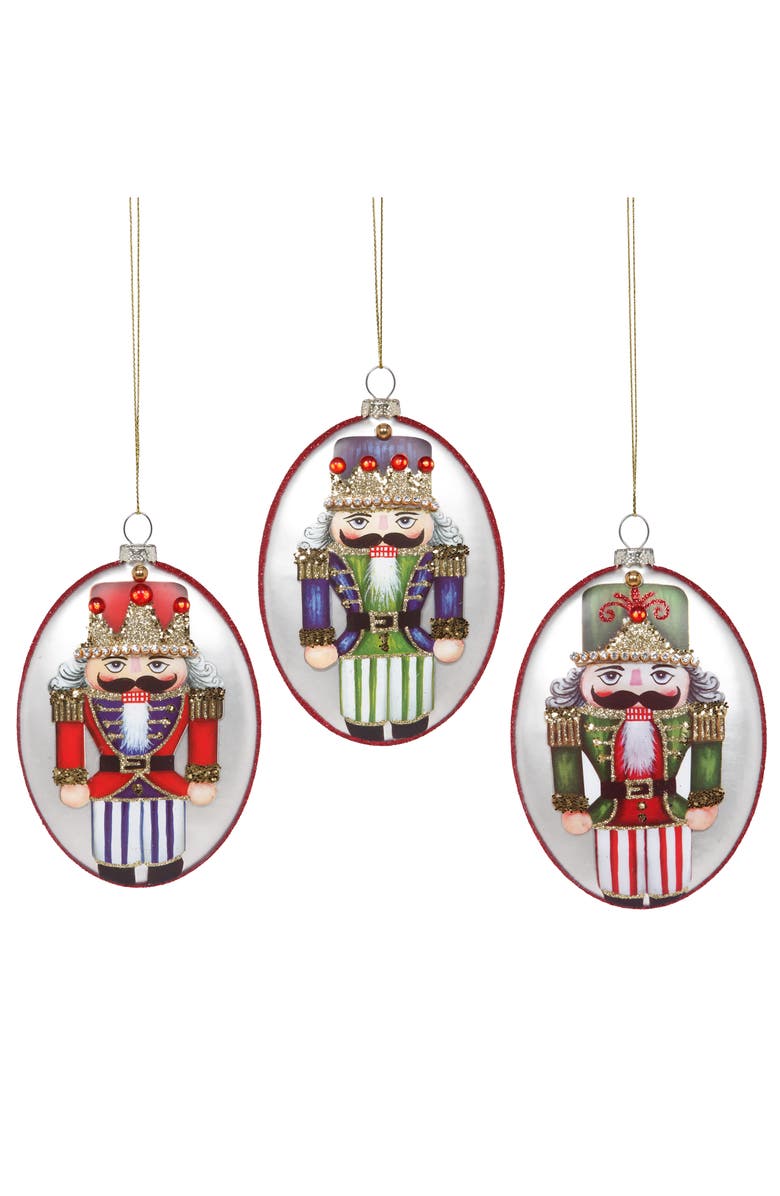 Mark Roberts Traditional Nutcracker Ornament, Set of 12, Main, color, Multiple Colors