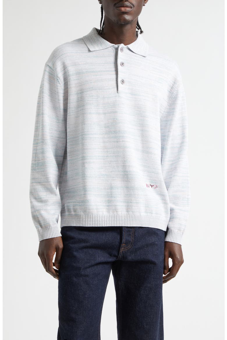Space Dye One of a Kind Polo Sweater, Main, color, LIGHTS