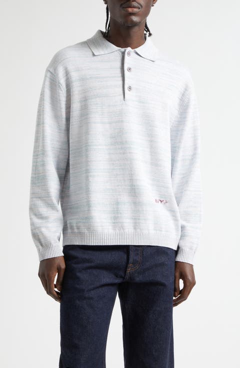 Space Dye One of a Kind Polo Sweater