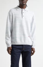 Waste Yarn Project Space Dye One of a Kind Polo Sweater
