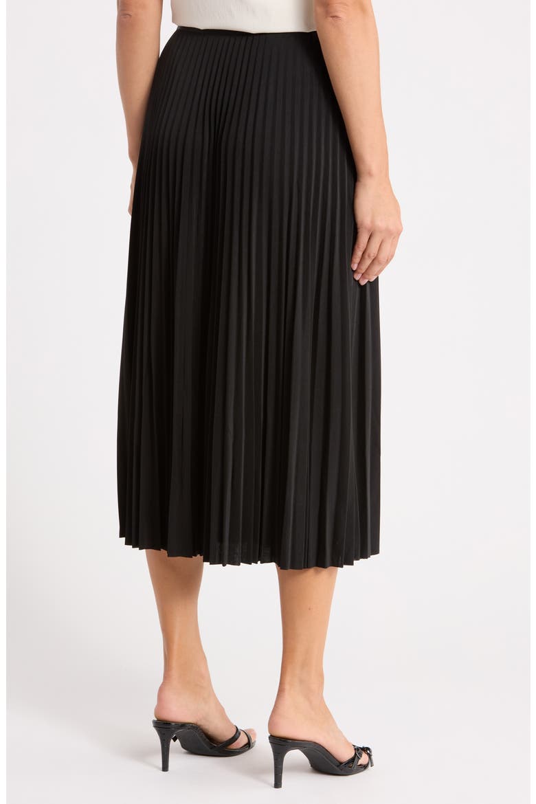 Pleated Maxi Skirt, Alternate, color, BLACK