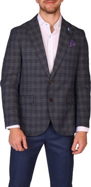 TailorByrd Modern Fit Glen Plaid Mèlange Sport Coat