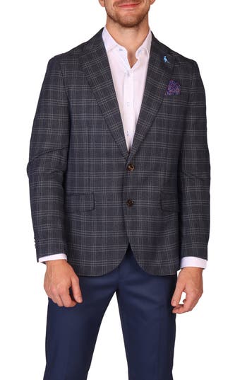 Tailorbyrd Modern Fit Glen Plaid Mèlange Sport Coat In Multi