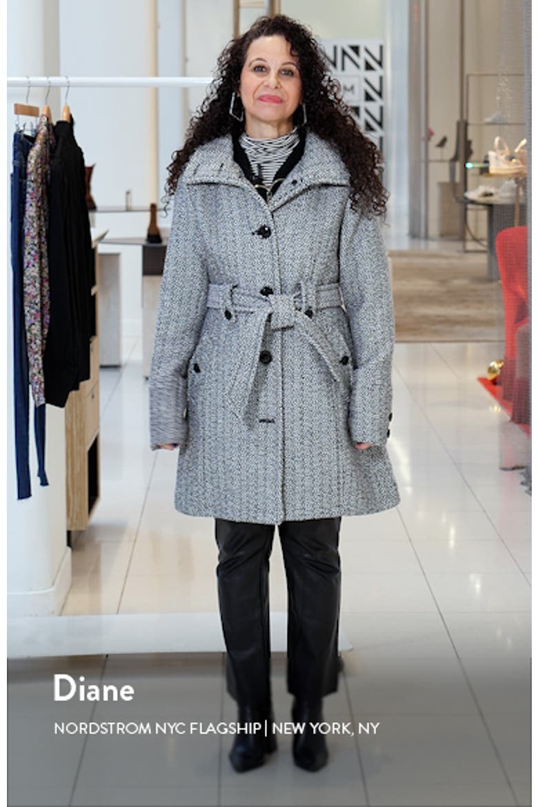 Belted Hooded A-Line Coat video