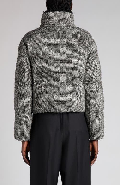 Moncler Brezesse Tweed Down Jacket In Black