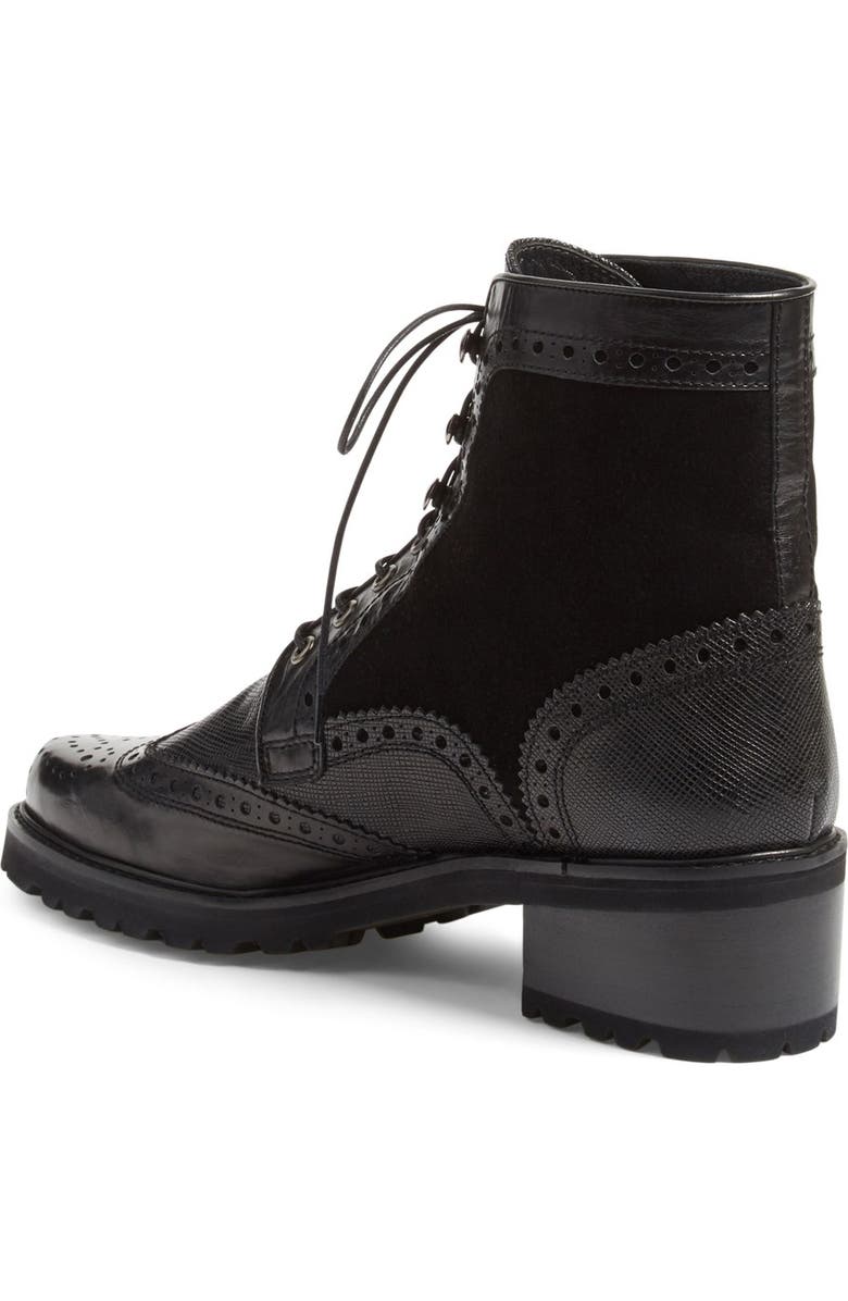 Stuart Weitzman 'Brogen' Wingtip Boot, Alternate, color,