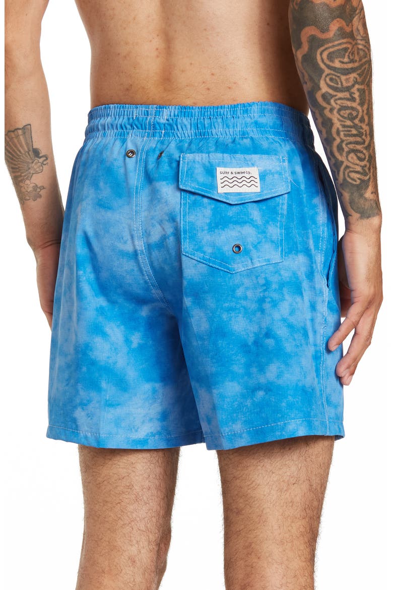 Sano Printed 4-Way Stretch Board Shorts, Alternate, color, BRILLIANT BLUE