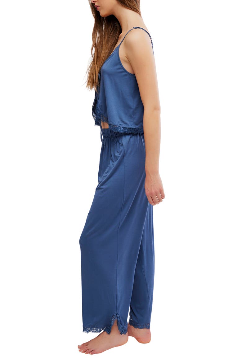 Sleepless Summer Pajamas, Alternate, color, NAVY HEATHER