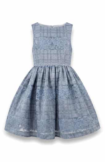 Kids' Isabella Striped Lace Dress