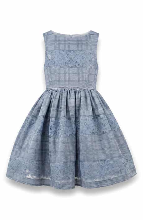 Kids' Isabella Striped Lace Dress
