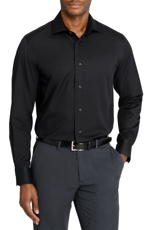 Solid Cotton Twill Cotton Twill Dress Shirt
