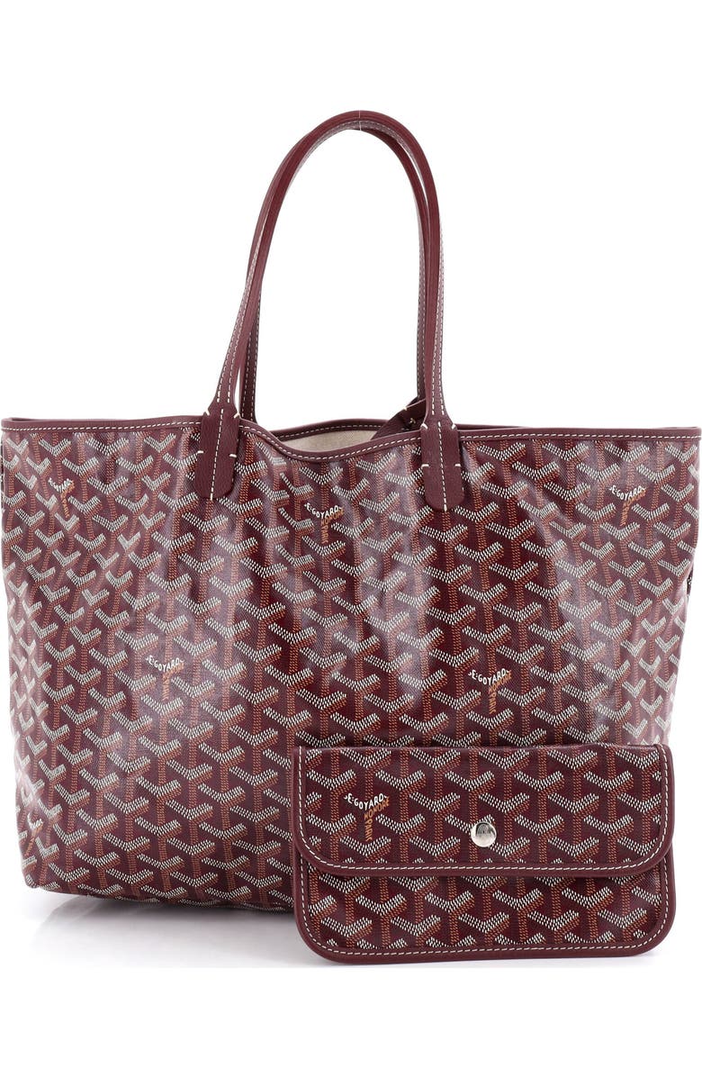Pre-Owned Goyard Saint Louis Tote Coated Canvas PM, Alternate, color, Red