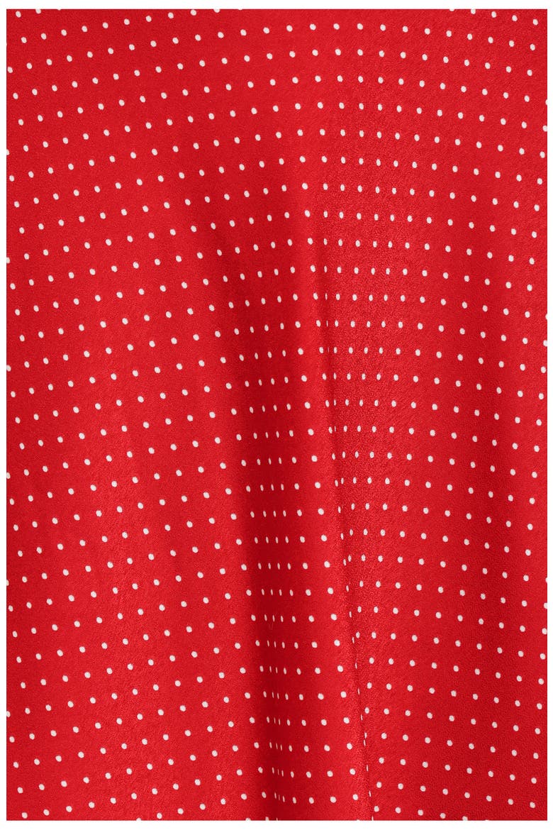 Sabina Polka Dot Skater Skirt, Alternate, color, RED DOT