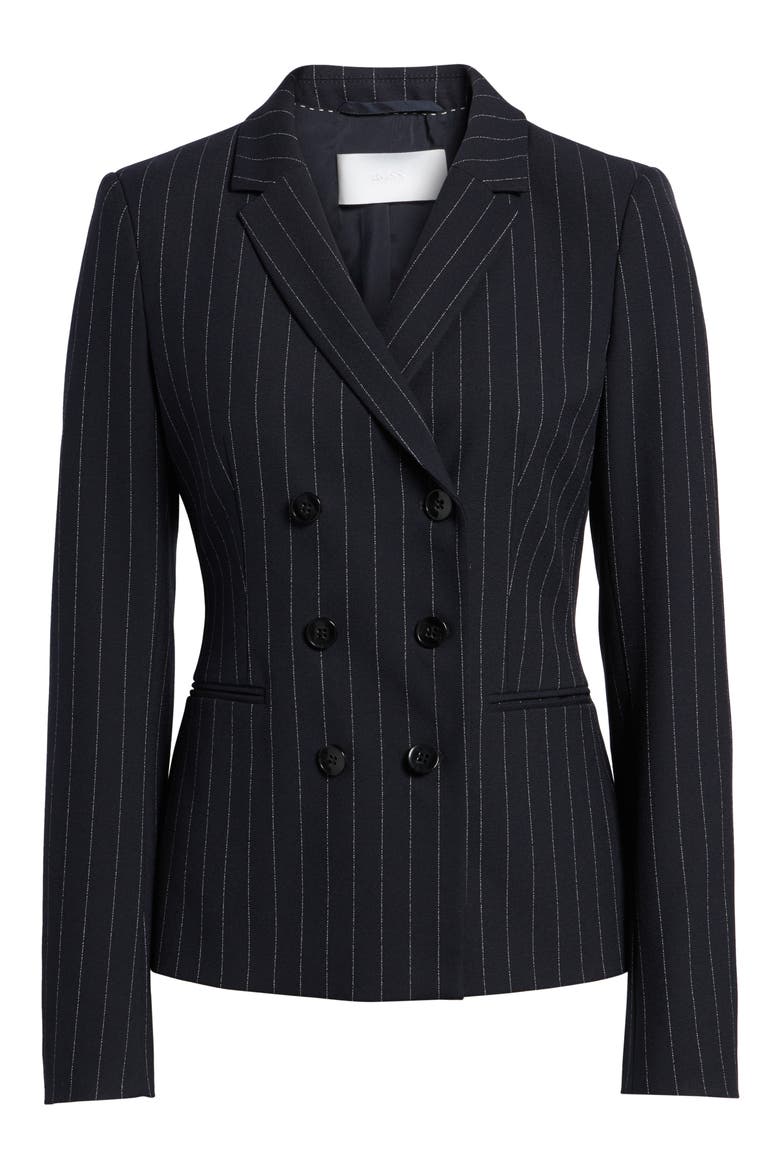 Jelaya Double Breasted Suit Jacket, Alternate, color, NAVY FANTASY