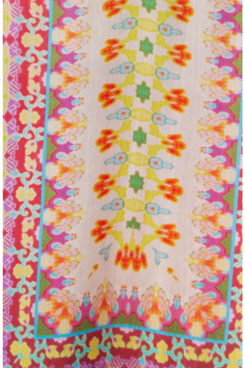 Print Midi Caftan, Alternate, color, ORANGE/ BLUE MULTI