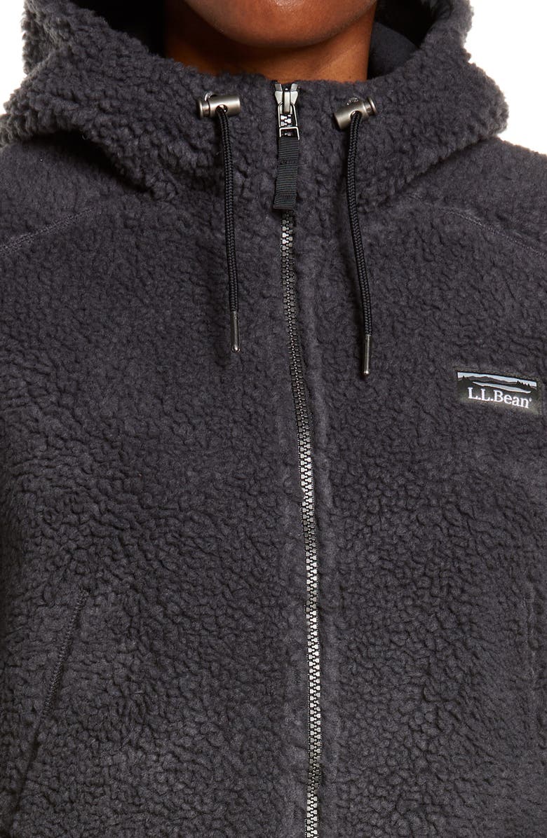L.L.Bean Mountain Windproof High Pile Recycled Polyester Fleece Coat, Alternate, color,