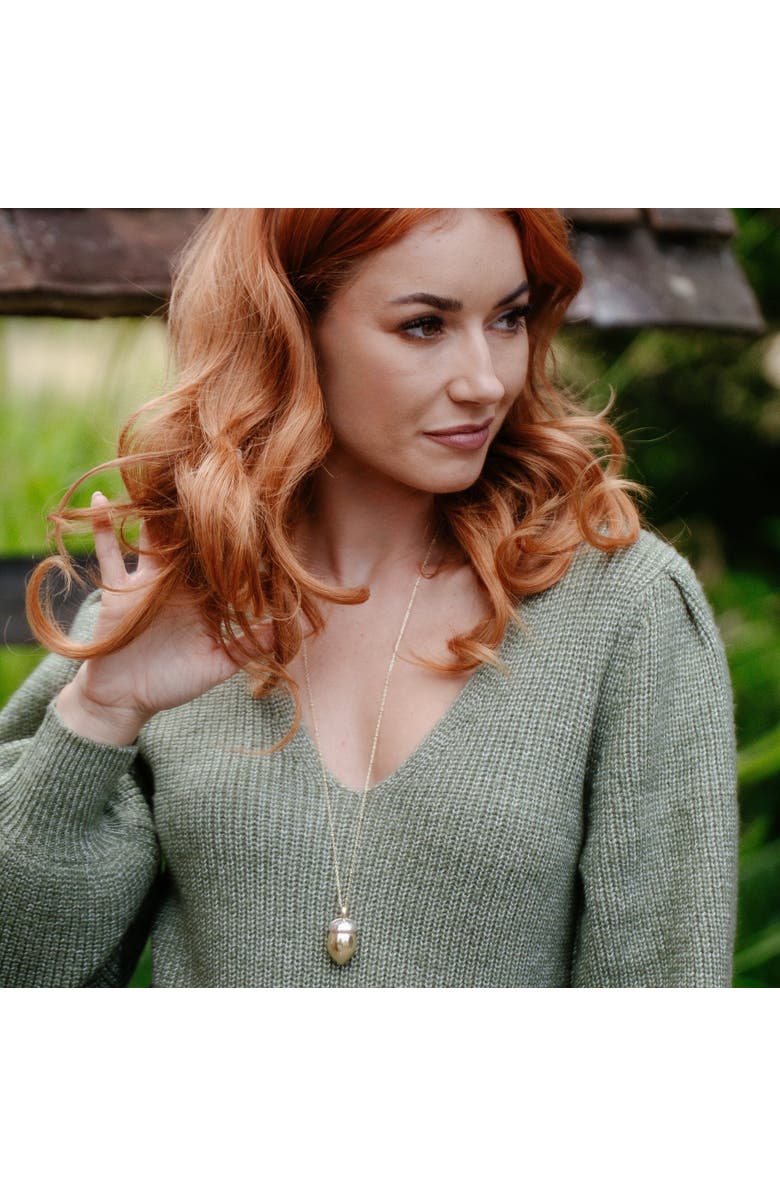 Bill Skinner Studio Squirrel Acorn Locket, Alternate, color, Squirrel Acorn