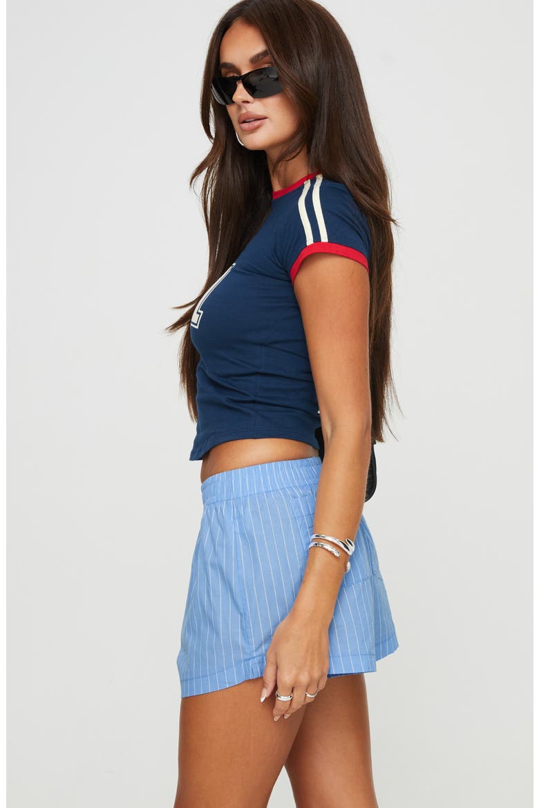 Maxxy Stripe Cotton Boxer Shorts, Alternate, color, BLUE STRIPE