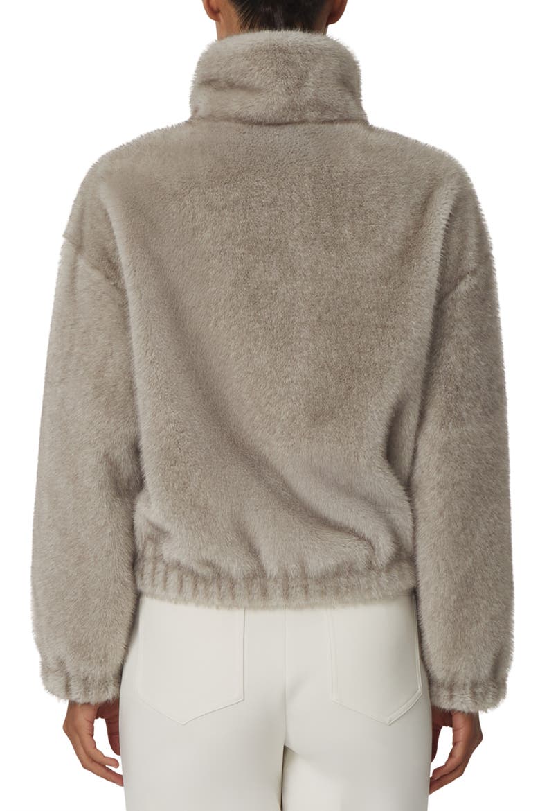 Andee Faux Fur Jacket, Alternate, color, GREY