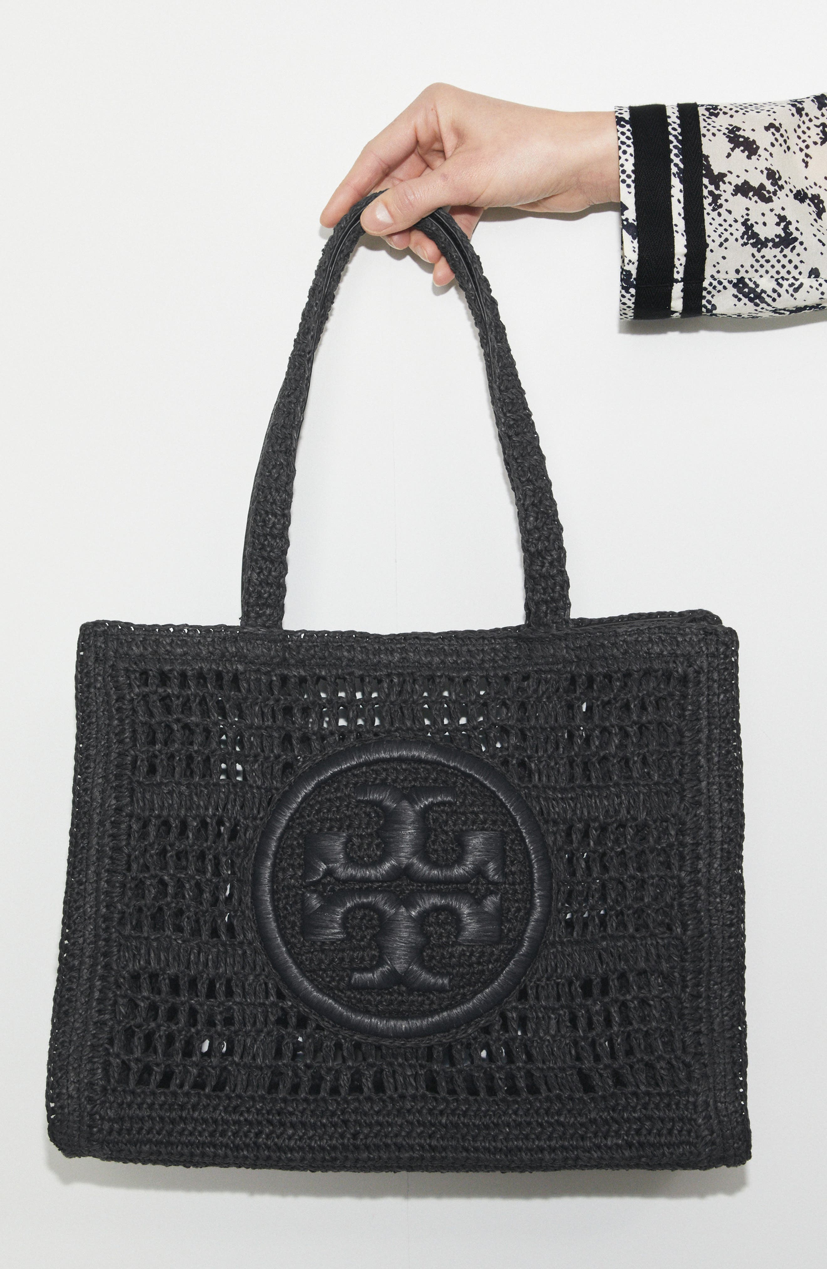 Tory Burch Ella Large Hand Crocheted Tote, Alternate, color, 