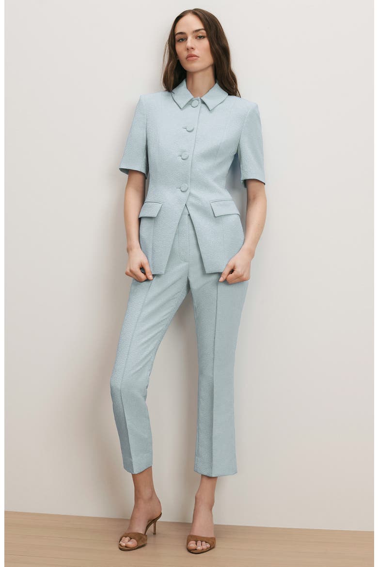 Dell Pintuck Textured Crop Pants, Alternate, color, BLUE STREAM