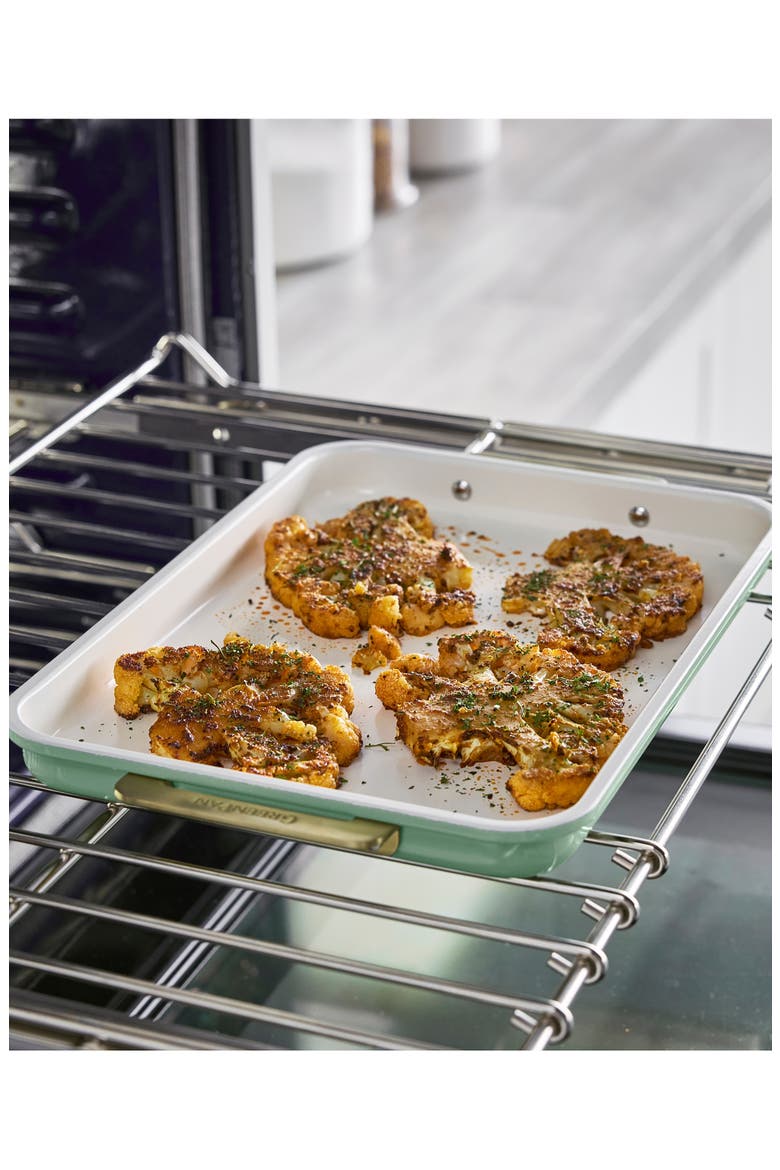Reserve Rectangular Baking Sheet, Alternate, color, SAGE