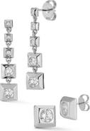 GLAZE JEWELRY Cubic Zirconia Drop & Stud Earrings Set
