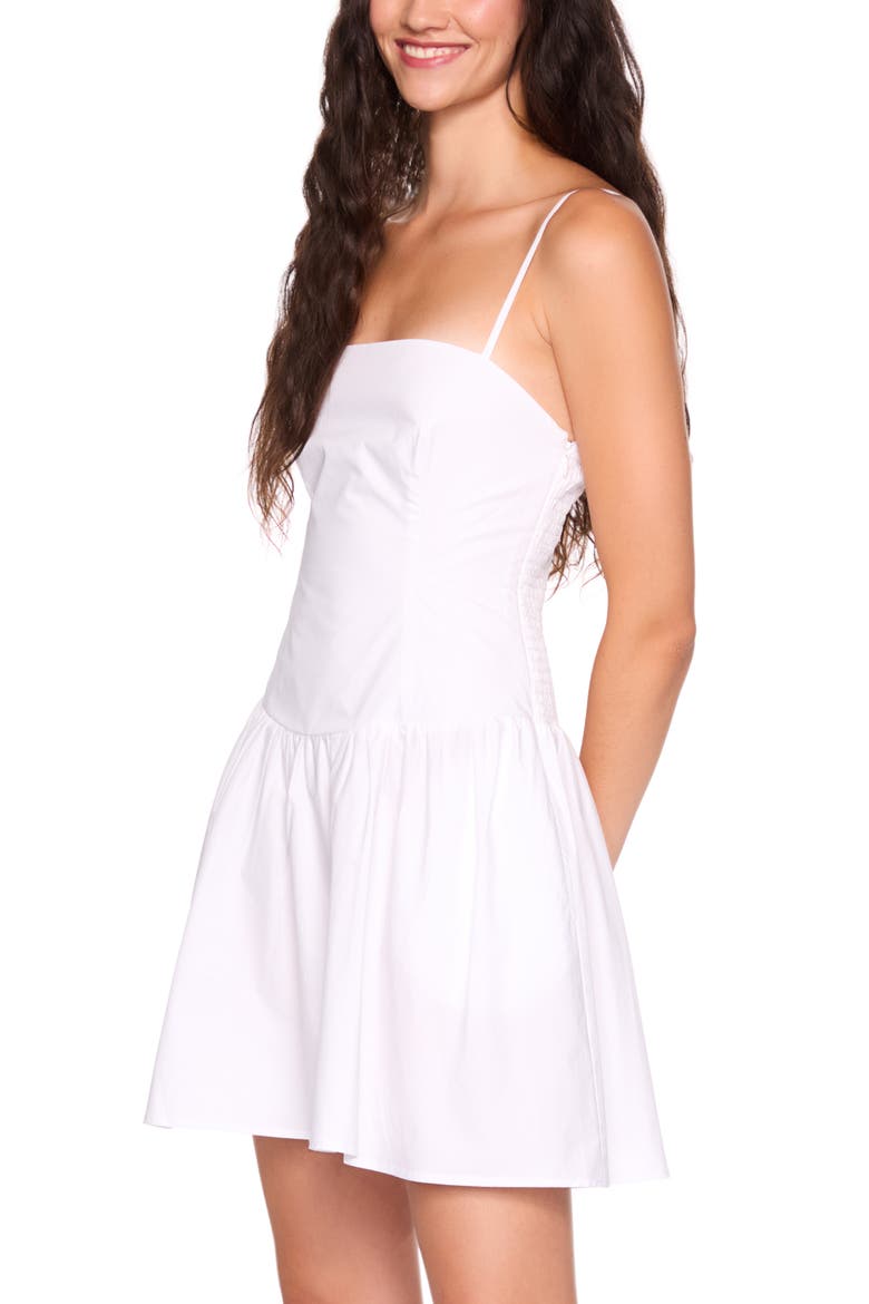 Drop Waist Poplin Minidress, Alternate, color, SUGAR