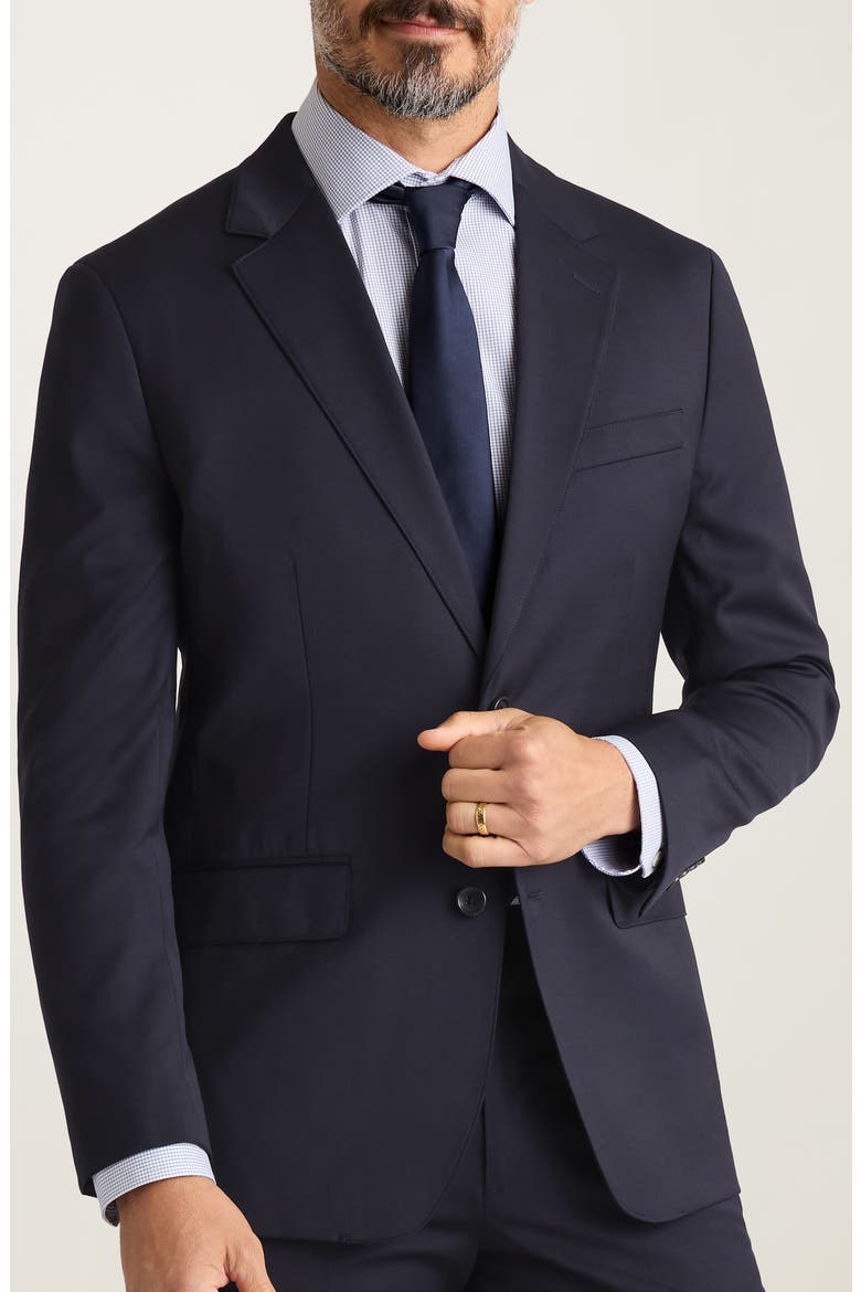 Jetsetter Slim Fit Stretch Wool Suit Jacket, Main, color, NAVY