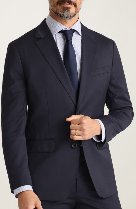 Jetsetter Slim Fit Stretch Wool Suit Jacket (Regular & Big)