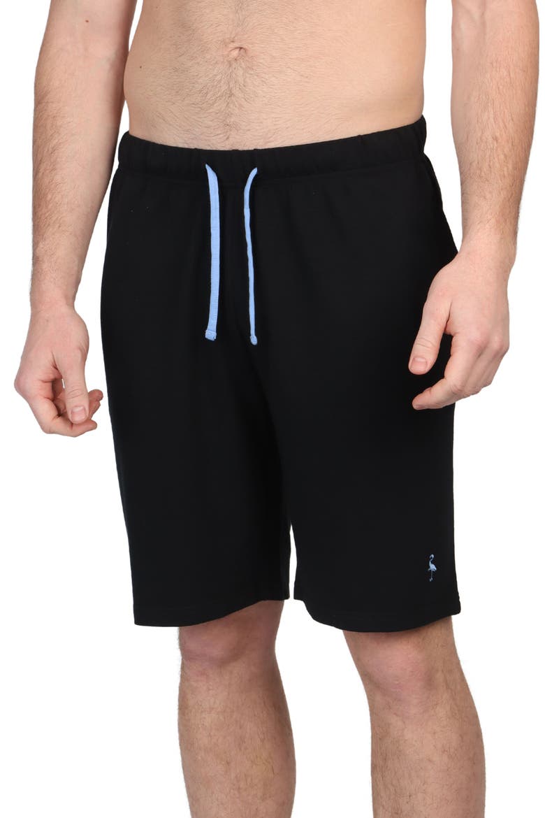 French Terry Lounge Shorts, Alternate, color, BLACK