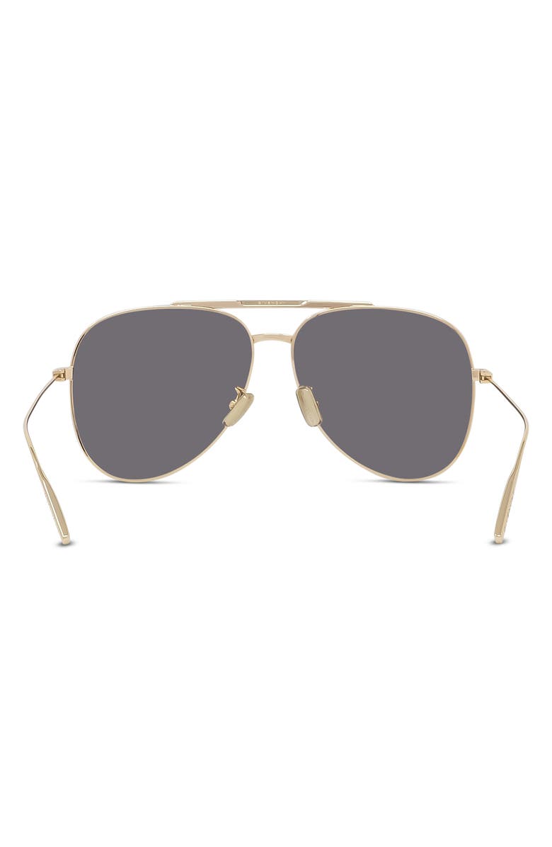 Givenchy GV Speed 59mm Pilot Sunglasses, Alternate, color, Shiny Endura Gold / Smoke