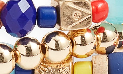 Nordstrom Set Of 3 Mixed Bead Stretch Bracelets