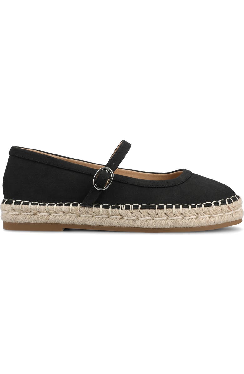 Journee Collection Kenzie Espadrille Flat, Alternate, color, Black