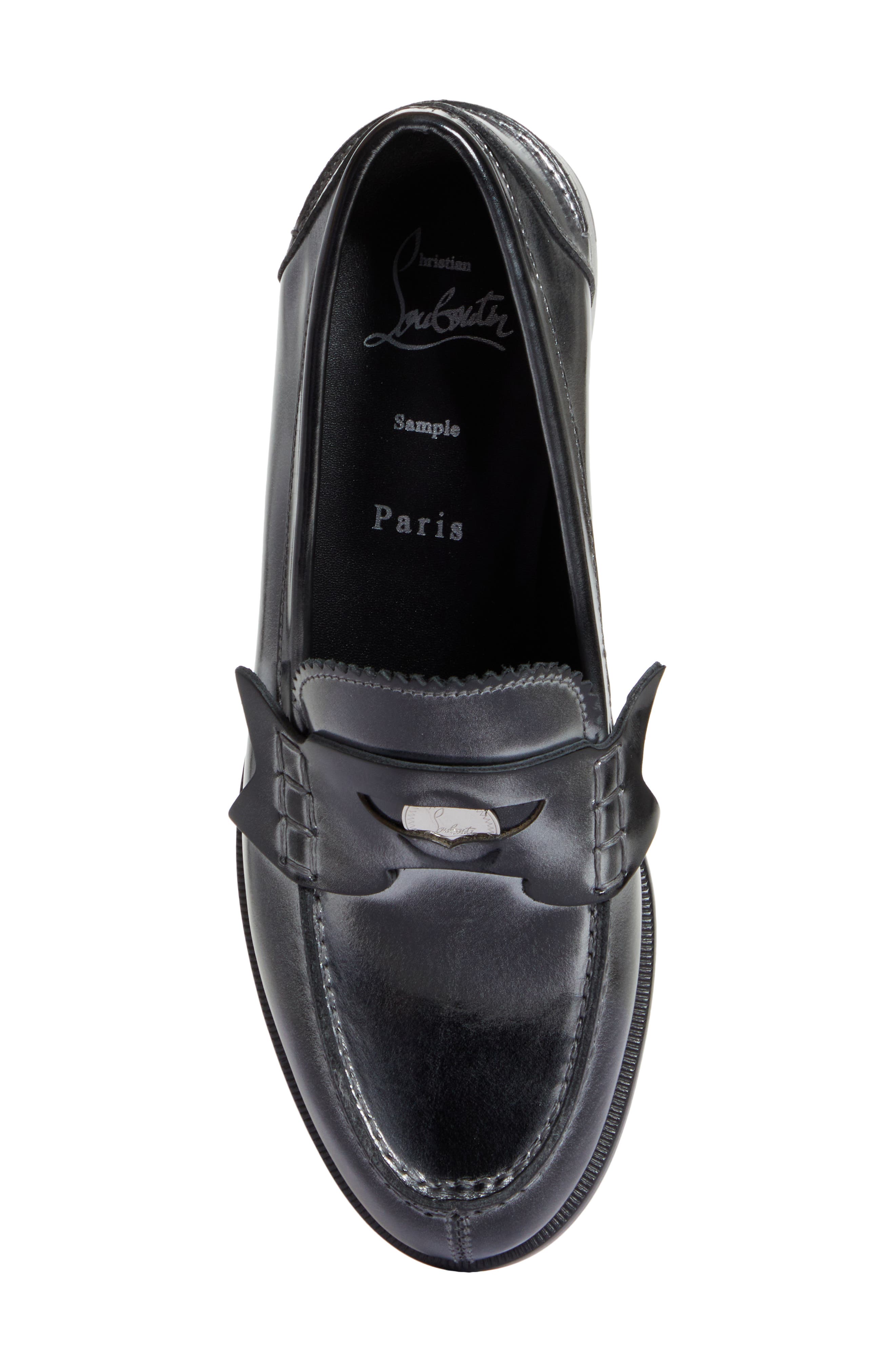 Christian Louboutin Airbrush Penny Loafer, Alternate, color, 