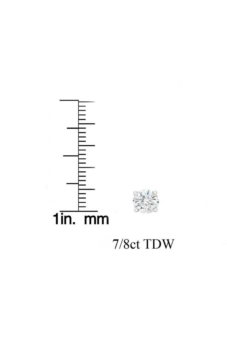 Bliss Diamond 7/8ct Round Cut Diamond Studs Screw Back 14K Gold Lab Grown, Alternate, color, 
