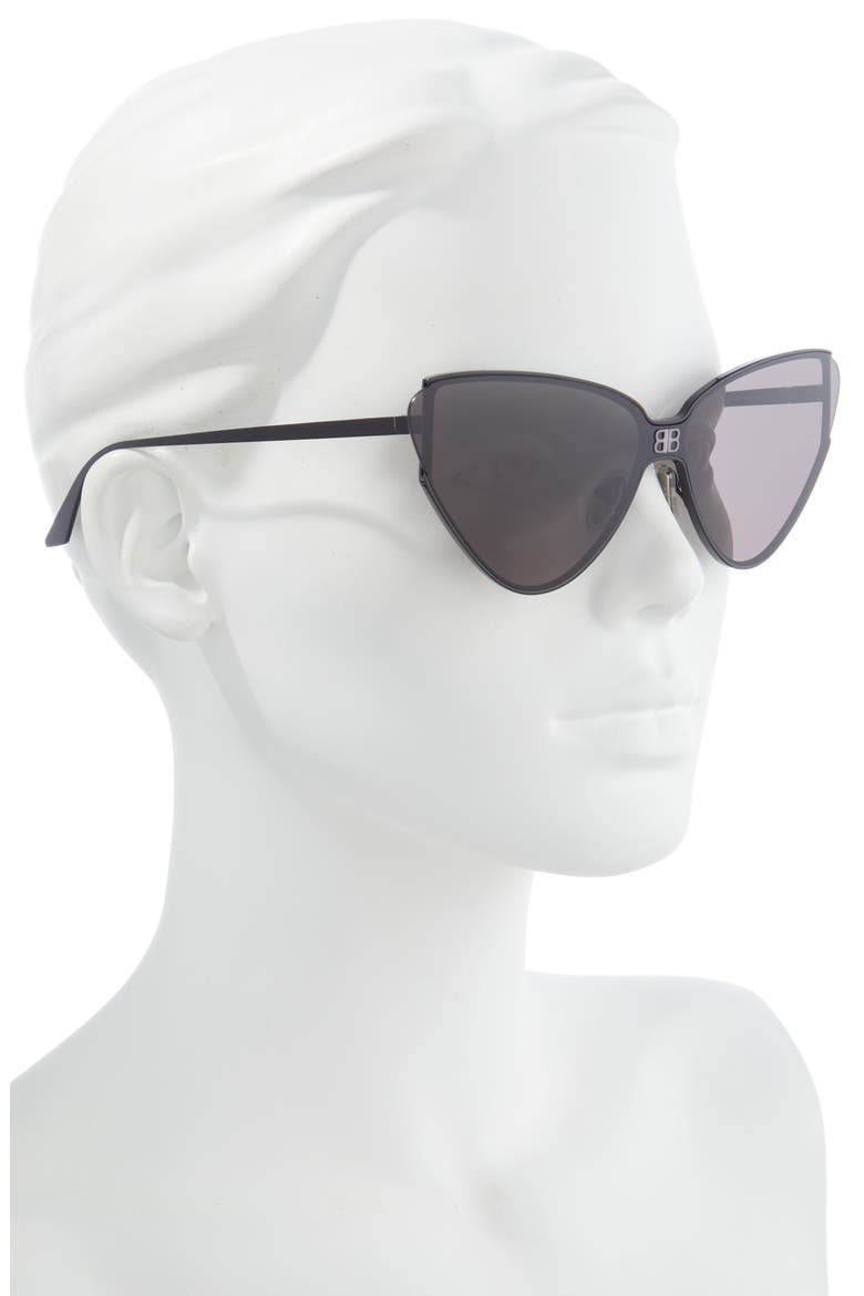 Cat Eye Sunglasses, Alternate, color, BLACK