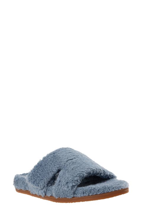 Callie High Pile Fleece Slide Slipper (Women)