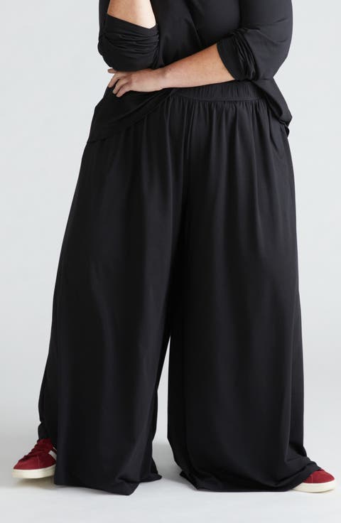 Ezra Wide Leg Lounge Pants (Plus)